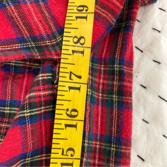 Vintage red paid dress size M - Picture 15 of 15